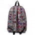 E1401B - Miss Lulu Large Backpack Butterfly Grey